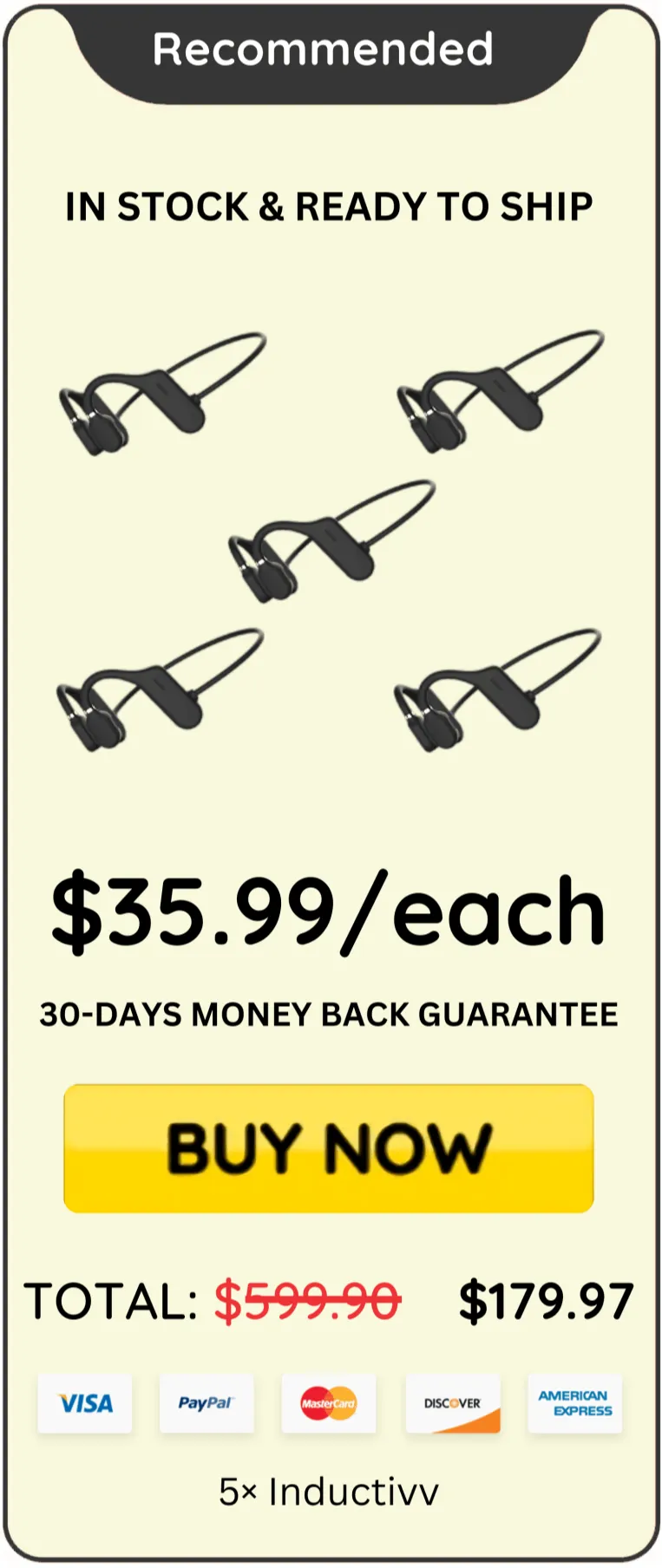 Inductivv offer package price