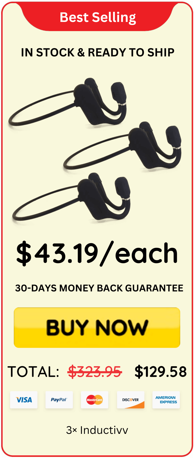 Inductivv offer price